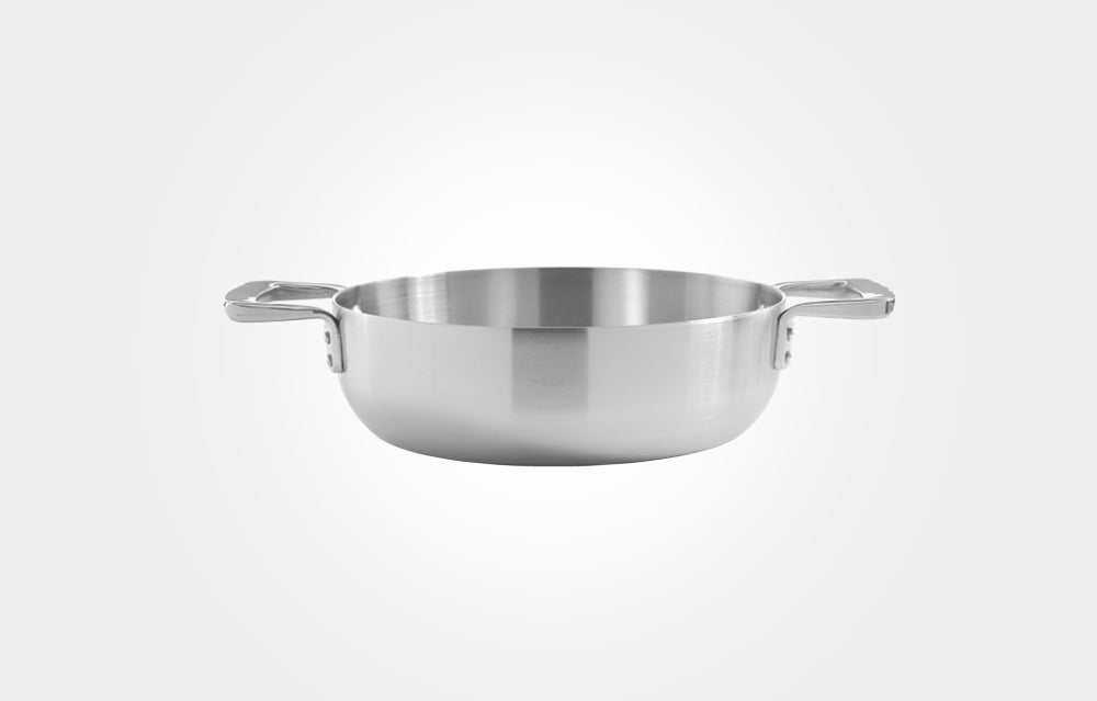 Samuel Groves Urban Stainless Steel Triply Chefs Pan with Domed Lid