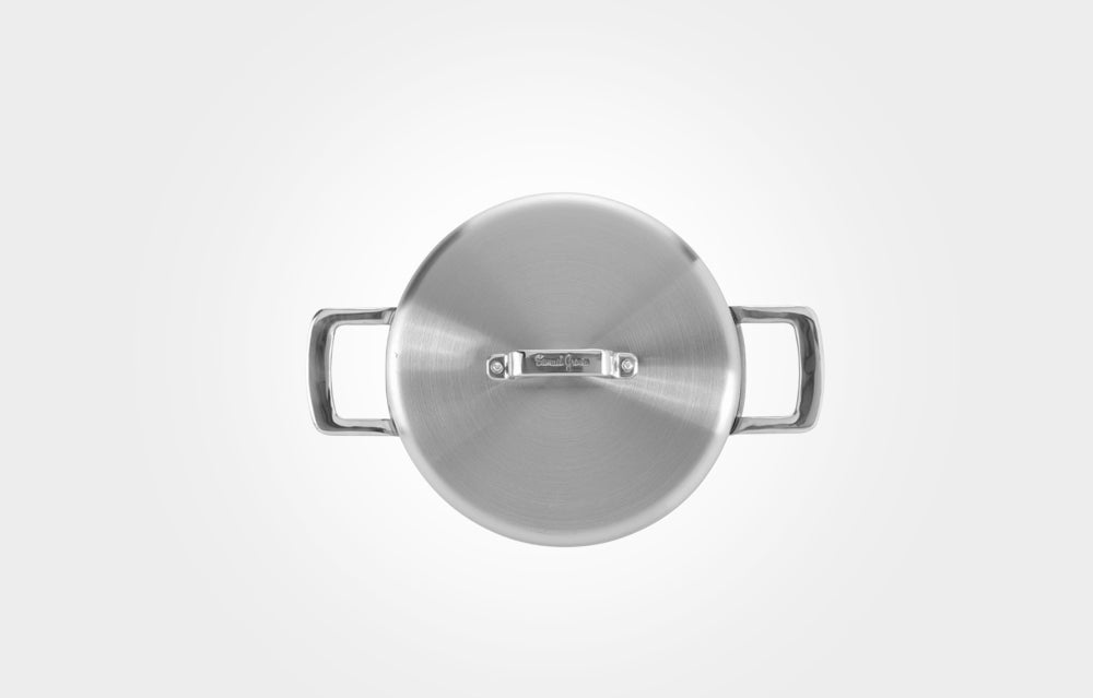 Samuel Groves Urban Stainless Steel Triply Chefs Pan with Domed Lid