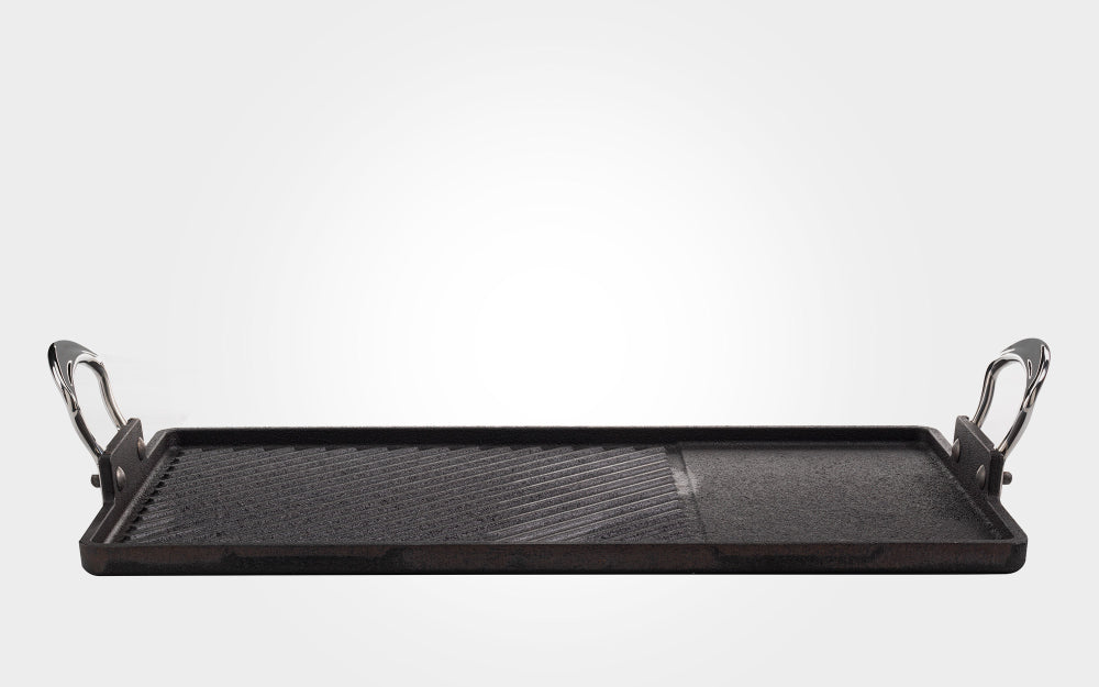 Samuel Groves Britannia Cast Iron Double Burner Griddle 45cm x 25cm