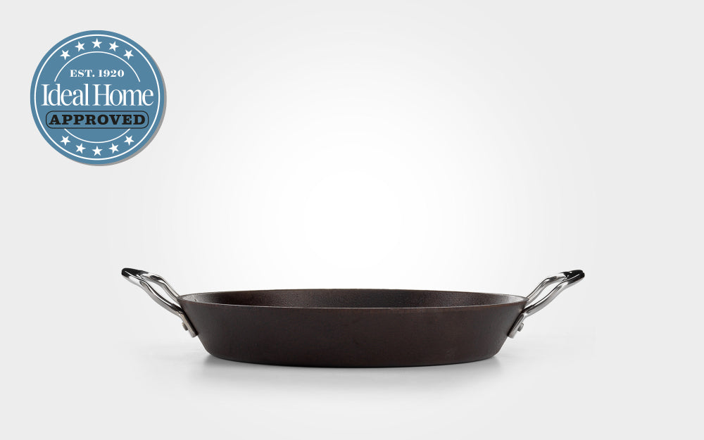 Samuel Groves Britannia Cast Iron Double Handled Skillet