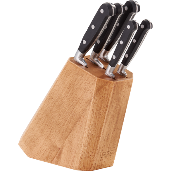 Stellar Classic, 5 Piece Knife Block Set, Wood