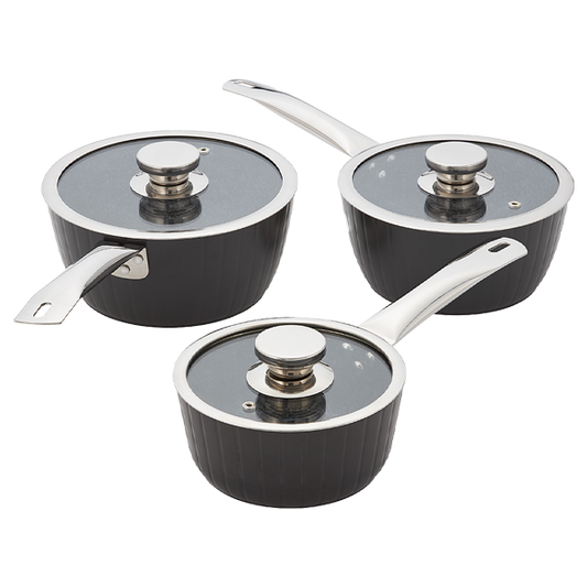Judge Evertough, 3 Piece Saucepan Set, Non-Stick