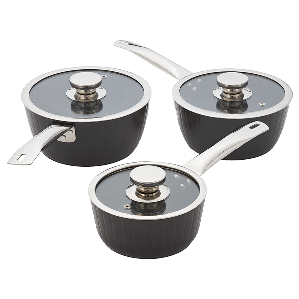 Judge Evertough, 3 Piece Saucepan Set, Non-Stick