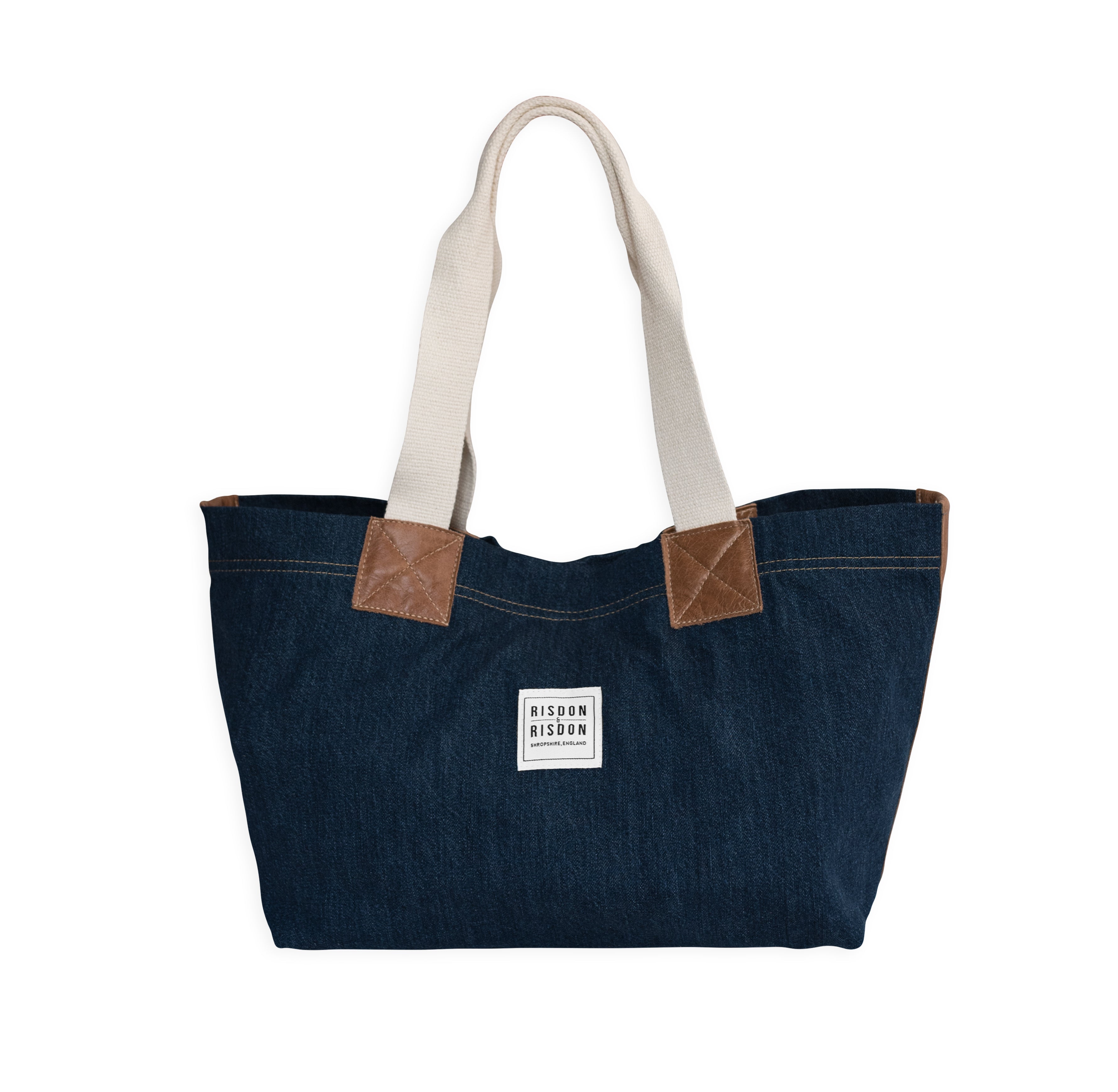 risdon and risdon denim market bag made in england