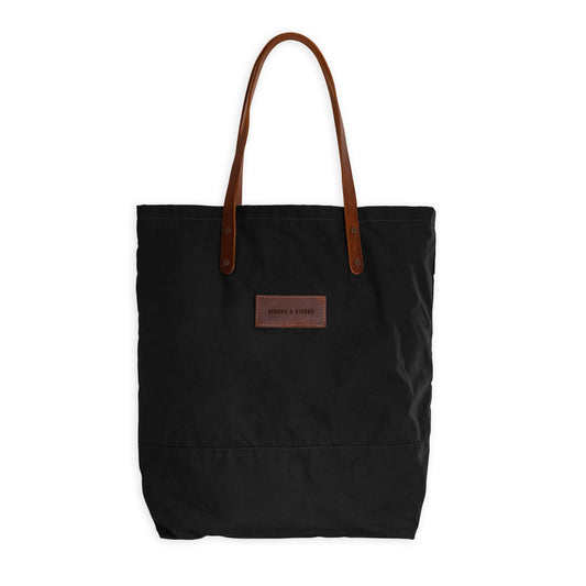 risdon and risdon waxed canvas and leather tote bag made in england horween leather british canvas