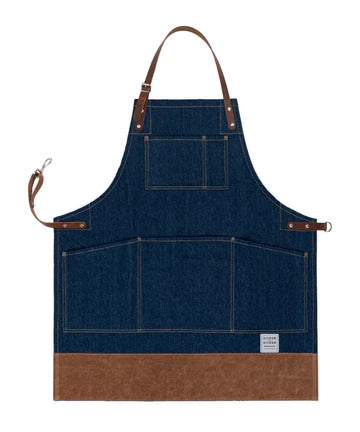 The Risdon Original Apron with Leather Trim