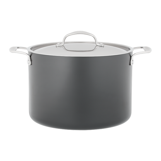 Stellar Hard Anodised, 24cm Stockpot, 8L, Non-Stick