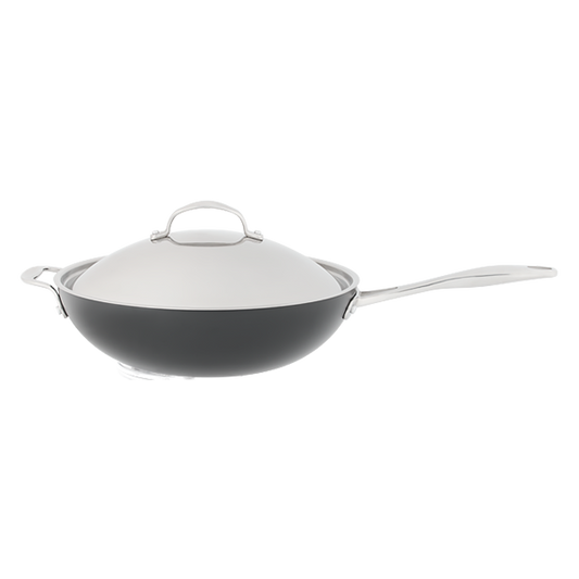 Stellar Hard Anodised, 30cm Wok, Non-Stick