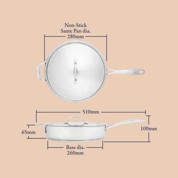 Stellar Profile 7000, 28cm Saute Pan, 3.5L Non-Stick