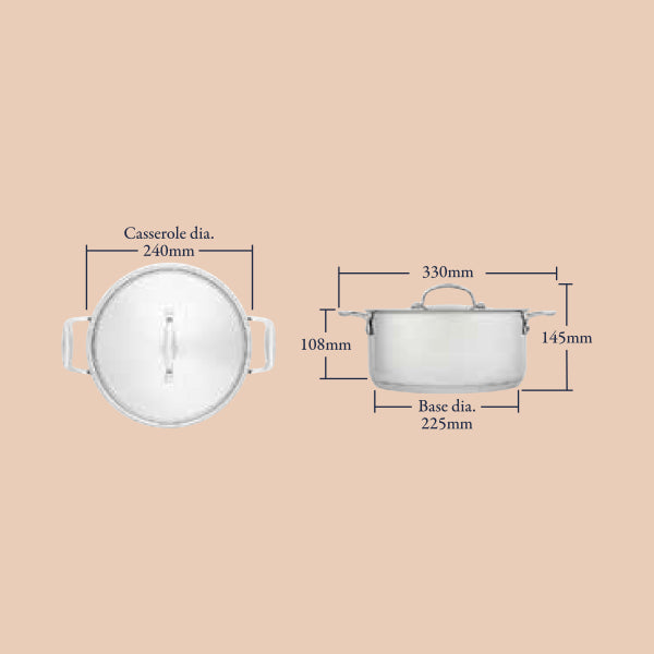 Stellar Profile, 24cm Casserole, 3.7L