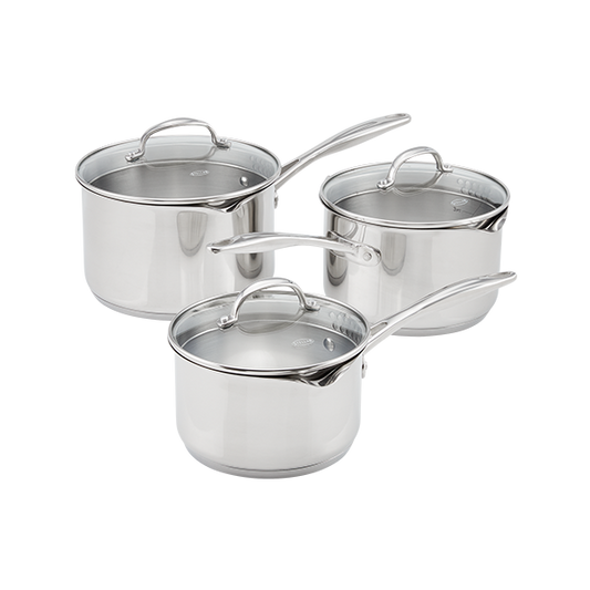 Stellar Profile (7000), 3 Piece Draining Saucepan Set