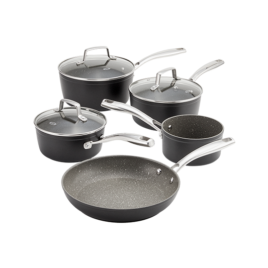 Stellar Rocktanium, 5 Piece Saucepan Set, Non-Stick