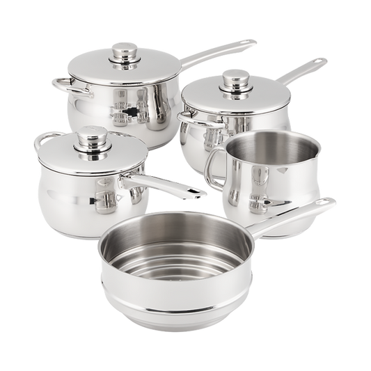 Stellar 1000, 5 Piece Deep Saucepan Set