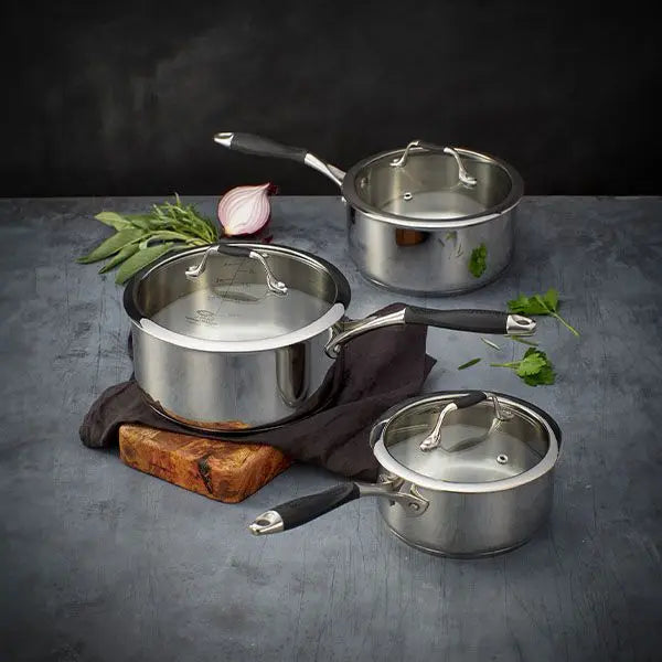 Stellar James Martin, JM 3 Piece Saucepan Set
