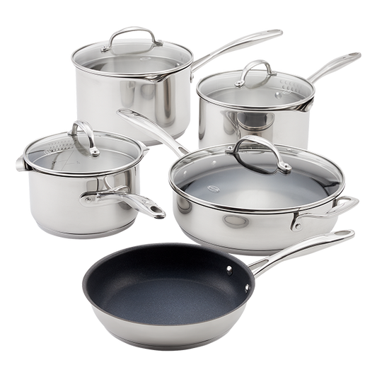 Stellar Profile 7000, 5 Piece Draining Saucepan Set