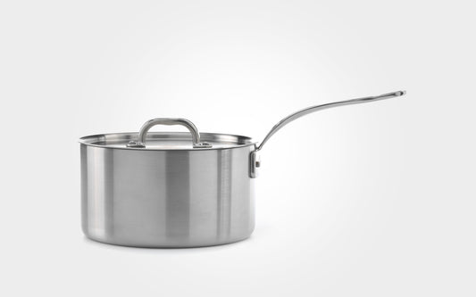 Samuel Groves Classic Non-Stick Stainless Steel Triply Saucepan with Lid